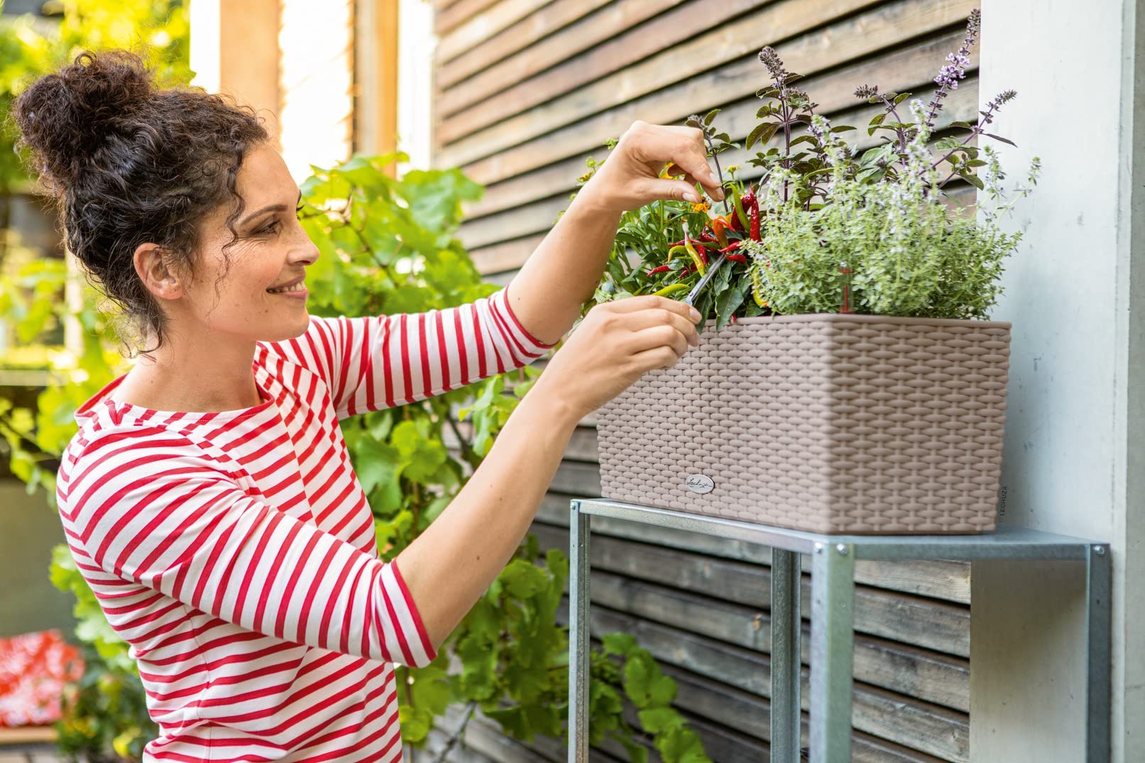 Lechuza レチューザ 大型プランター 50型 ホワイト 自動給水システム付